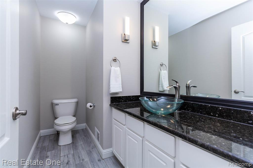 First floor half bath