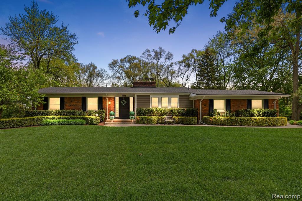6491 HILLS Drive, Bloomfield Hills, MI 48301 — front exterior