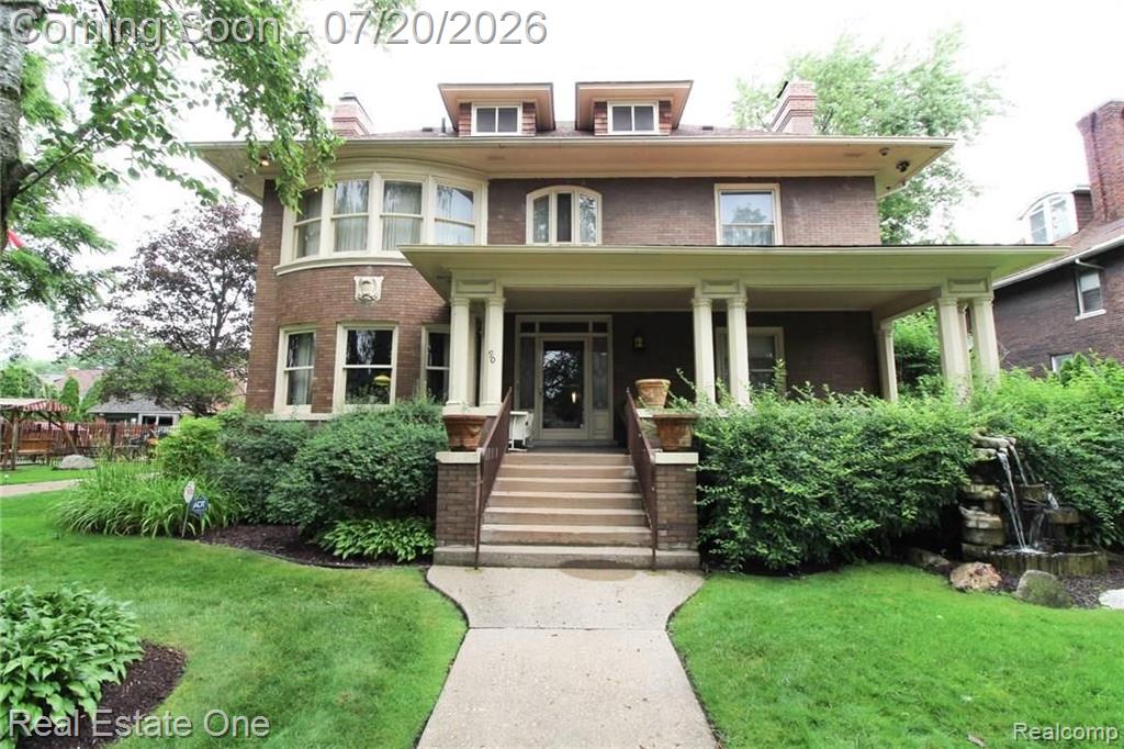 90 EDISON Street, Detroit, MI 48202 — front exterior