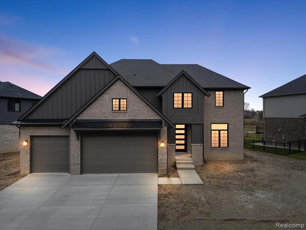 45166 TWIN RIVER Drive, Macomb, MI 48044 — front exterior