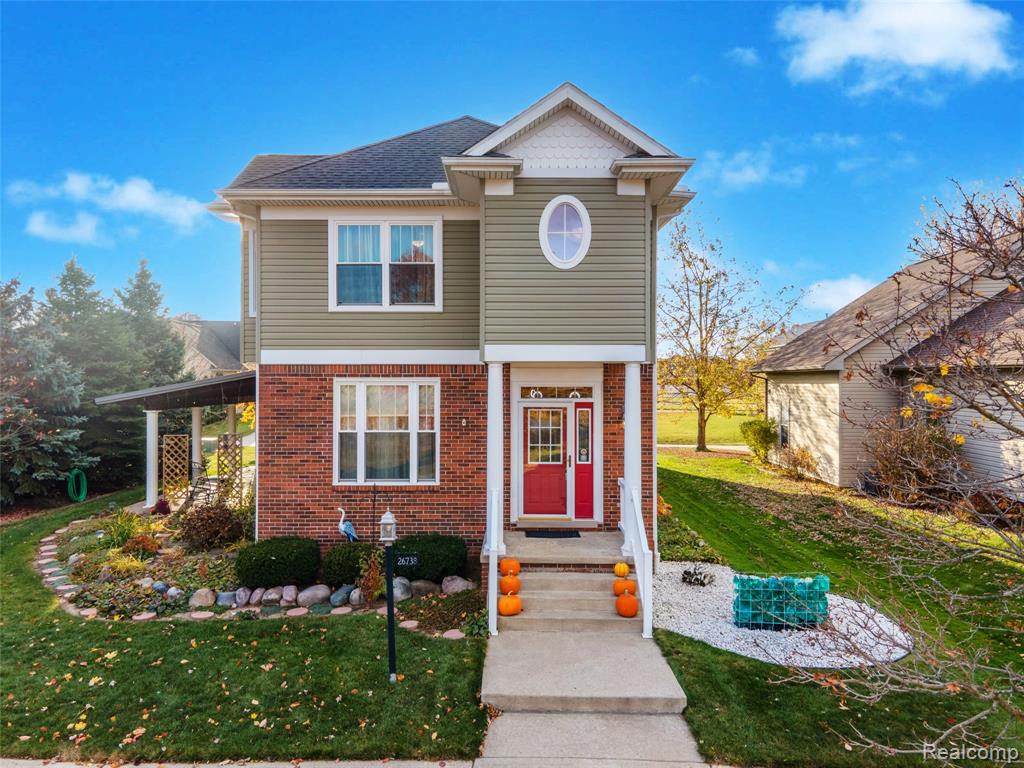 26738 Canterbury Circle, New Boston, MI 48164 — front exterior