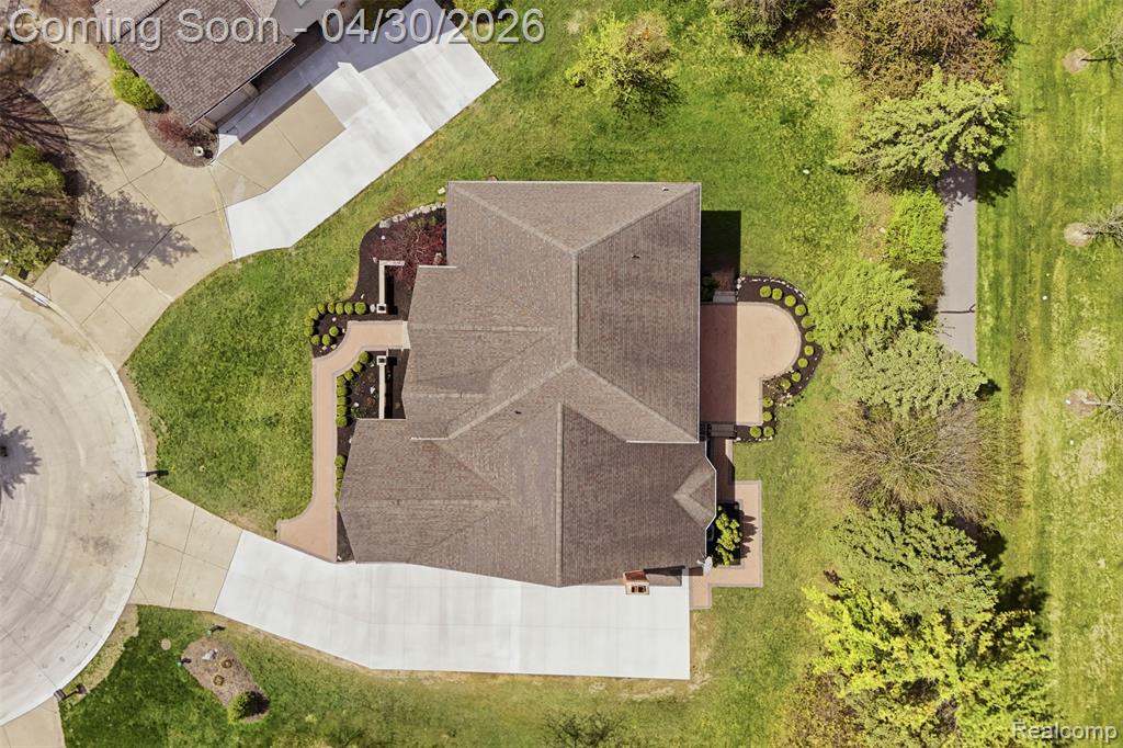 Aerial view of property and surrounding area