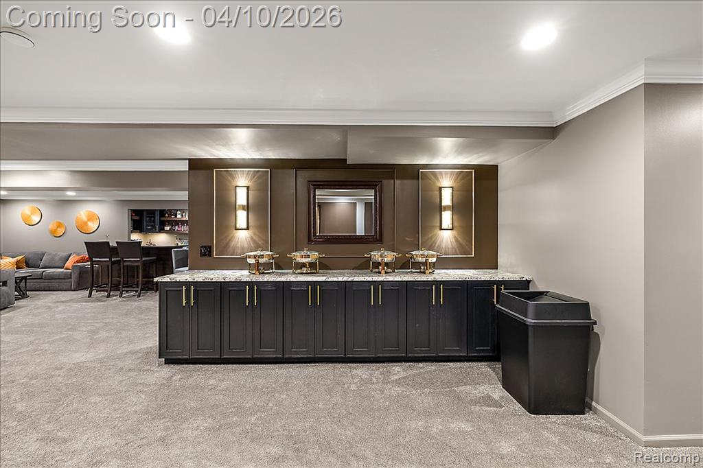 Finished Lower Level Buffet Area